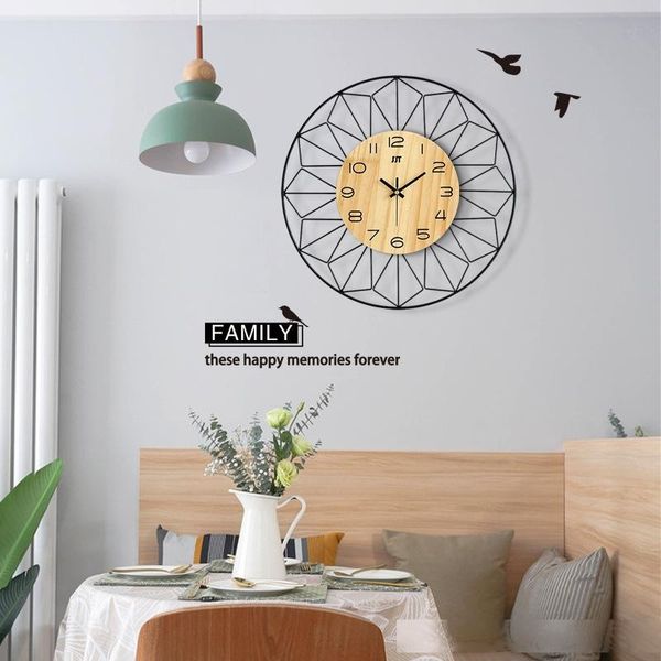 

european-style hanging clock living room home fashion creative atmosphere quartz clock mute bedroom modern simple hanging