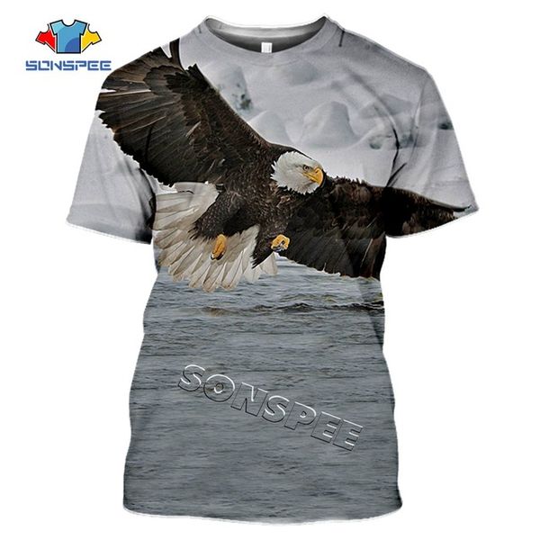 

falcon clothing animal eagle summer men hawk 3d print shirts oversized graphic harajuku men clothing
