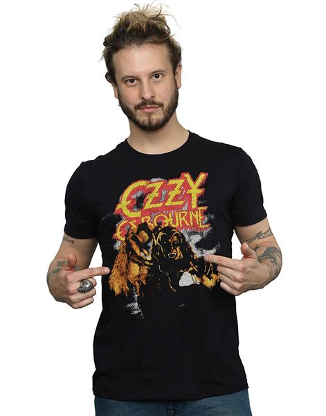

ozzy osbourne мужская vintage werewolf футболка с коротким рукавом мода продажа 100% хлопок