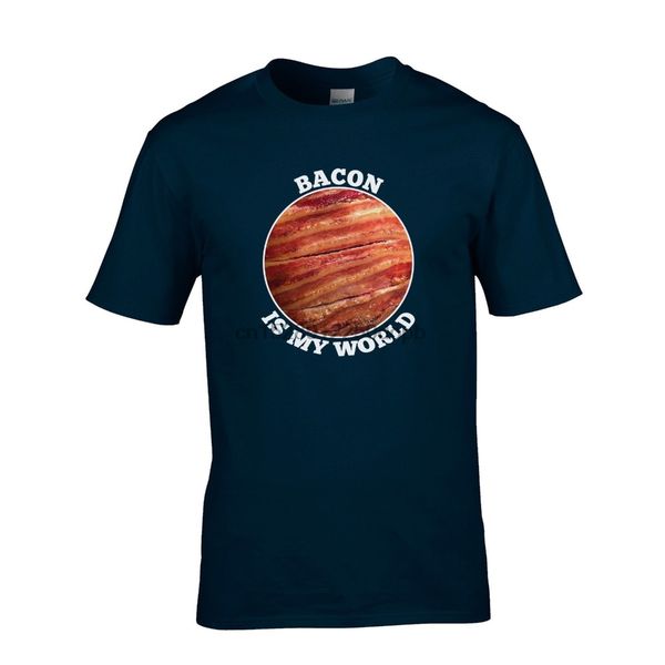 

new men shirt 2020 men summer bacon is my world funny t-shirt mens ladies meat-eater butcher t new t shirts funny