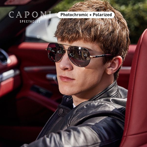 

pchromic caponi new sun glasses men 2020 driving designer polarized sol sunglasses for gafas de pilot masculino bs8725 qldpn