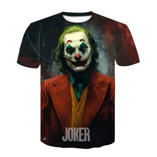 

sketch the clown joker cool male 3d print shirts harajuku kawaii plus size men clothing