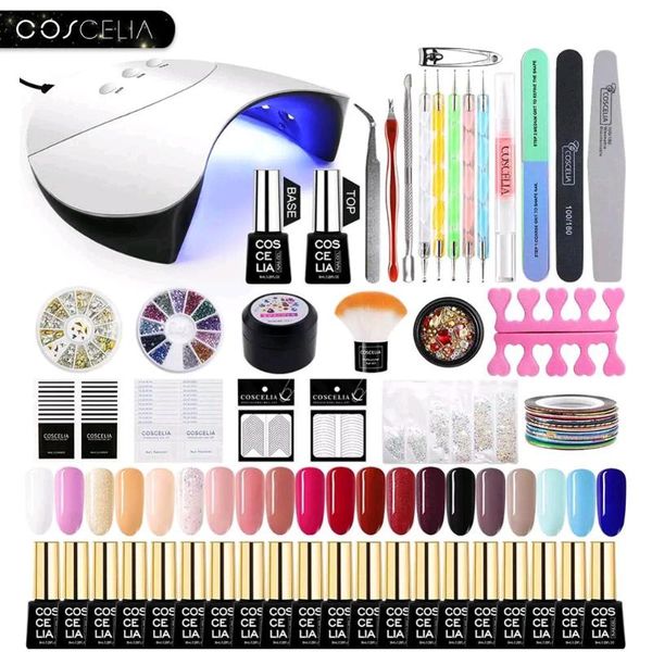 

nail art kits coscelia manicure set uv led usb lamp dryer gel tools for polish