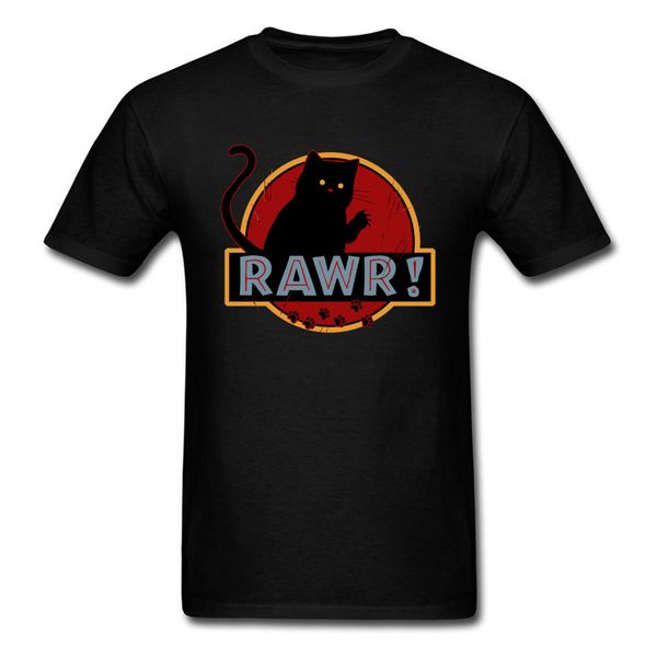 

2018 rawr cat t-shirt summer black clothing cotton cartoon tees short sleeve fitness t shirt funny monster tshirts