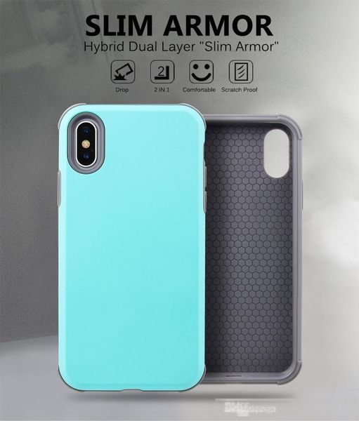 

case for iphone xs max x xr case for iphone 7 8 plus 6 slim fit dual layer soft silicone bumper hard back cover