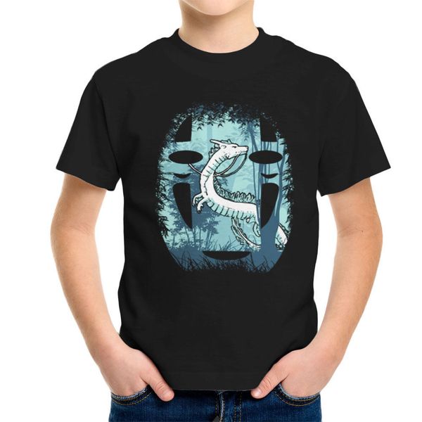 

2019 мода лето t рубашки унесенные forest dragon нет face футболка tee shirt
