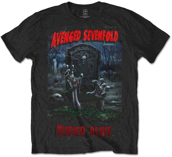 

avenged sevenfold buried alive tour 2012 t-shirt official merchandise