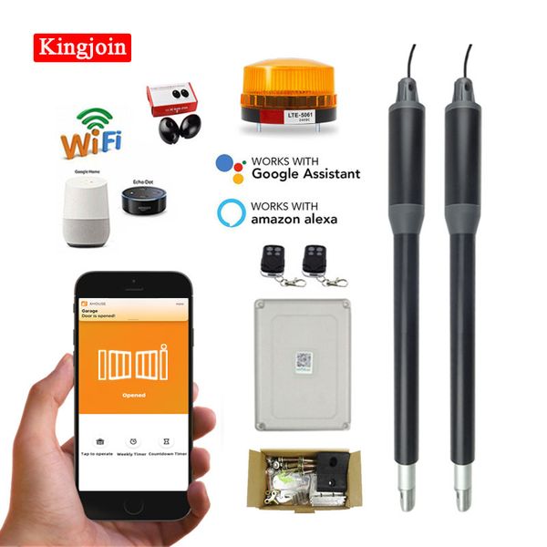 

kingjoin automatic dual arms electric 200kg swing door gate opener operator motor actuator closer swing gate opener for access c