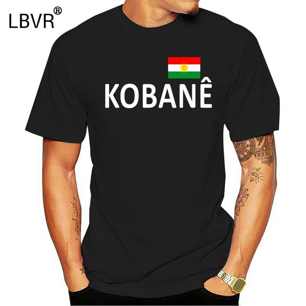 

kobane womens t-shirt-text flag-size s to xl-black-kurdistan kobani