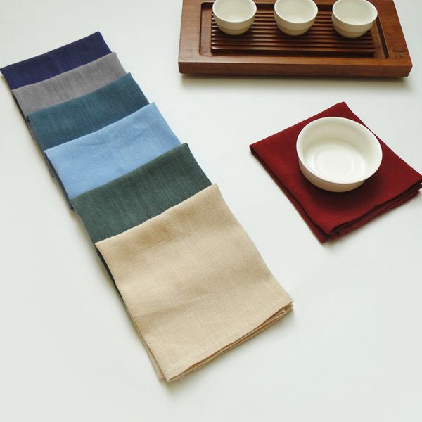 

table napkin cotton linen cloth home wedding party kitchen cup dishes napkins decorative 40x30cm