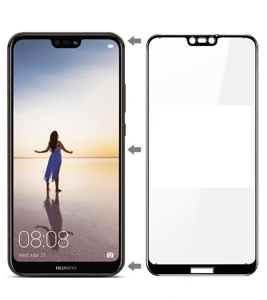 

9h full cover tempered glass screen protector glue explosion for huawei p10 lite p10 plus p20 p20 lite p20 pro p smart z 200pcs/lot no retai