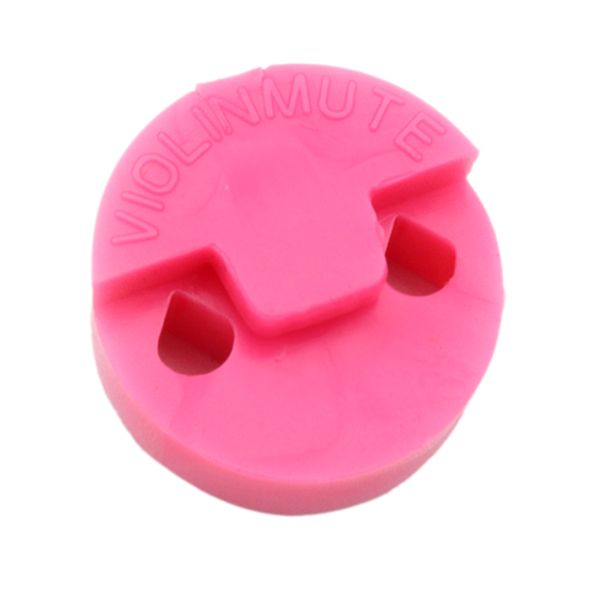 

professional round rubber violin fiddle mute sordine silencer pink