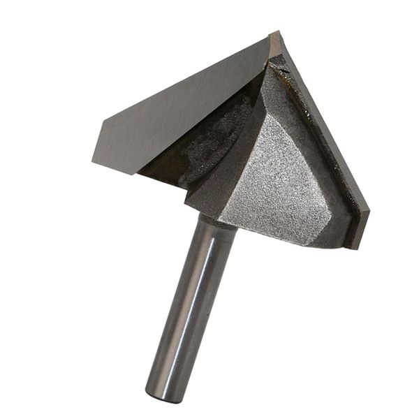 

router bits v-groove bit with 90-degree 1/4-inch shank cutting diameter and 1/4 x 1-3/4-inch point length