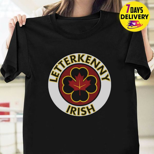 

letterkenny ирландский shoresy классический логотип святого патрика день футболка черный размер s-3xl