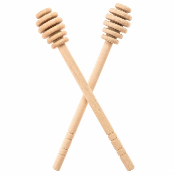 

200pcs/lot new arrive mini 15cm long wooden honey dippers wedding favors honey dipper spoon gift ing
