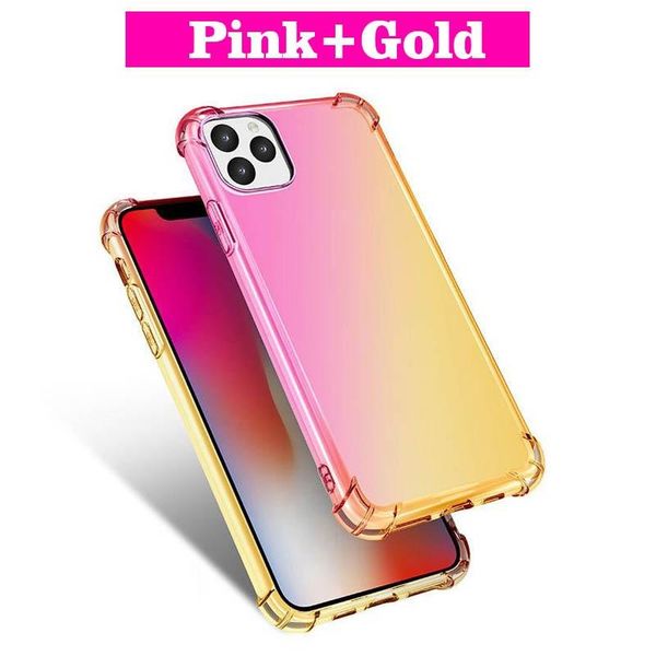 

rainbow silicone case for iphone 11 pro gradient clear cover for iphone 11 pro max soft tpu case coque shell for iphone 11