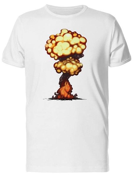 

smoke explosion mushroom men's tee -image by more size and colors tee shirt