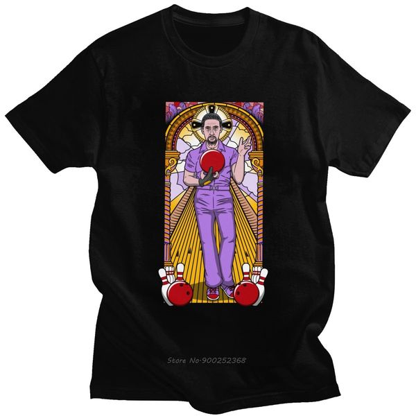 

funny the big lebowski tshirt mens short sleeve cotton the dude shirt da jesus t-shirt fashoon graphic funny quote tee gift