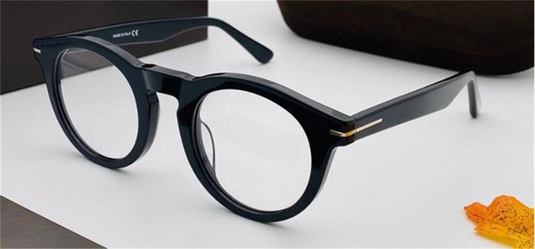 

new fashion design optical prescription glasses 5459 cat glasses frame round lens retro classic design hd lens, Black