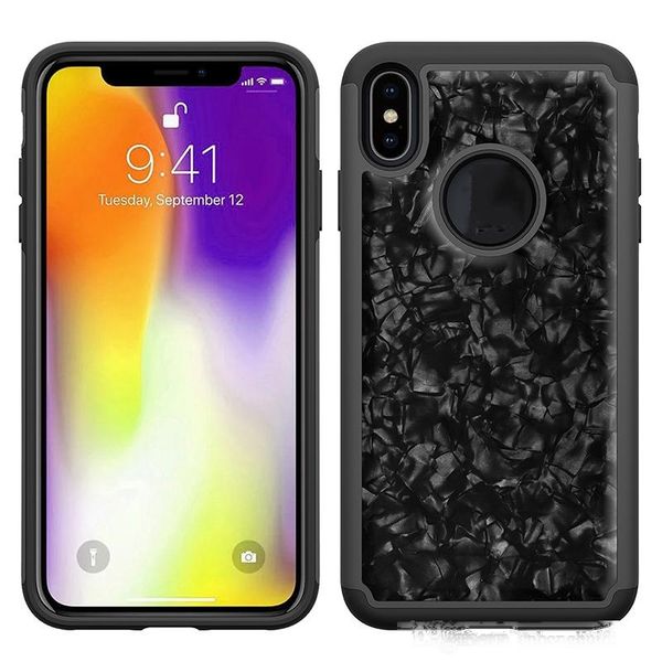 

for lg g8 thinq stylo 5 v50 k30 women seashell pattern mable dual layered protection shock absorbing phone case cover oppbag