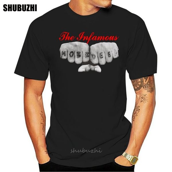 

mobb deep infamous t-shirt size s-2xl black color style round tee shirt male brand teeshirt men summer cotton t shirt