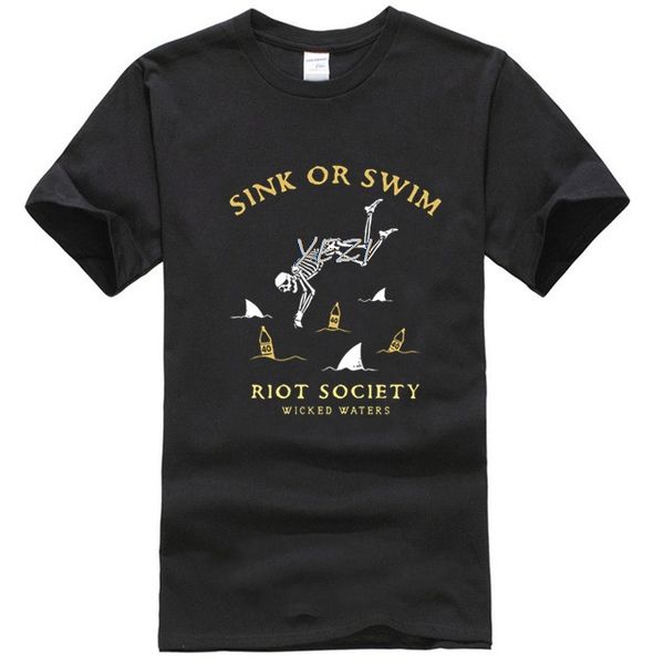 

riot society t-shirt skull men's short sleeve graphic fashion tee.webp