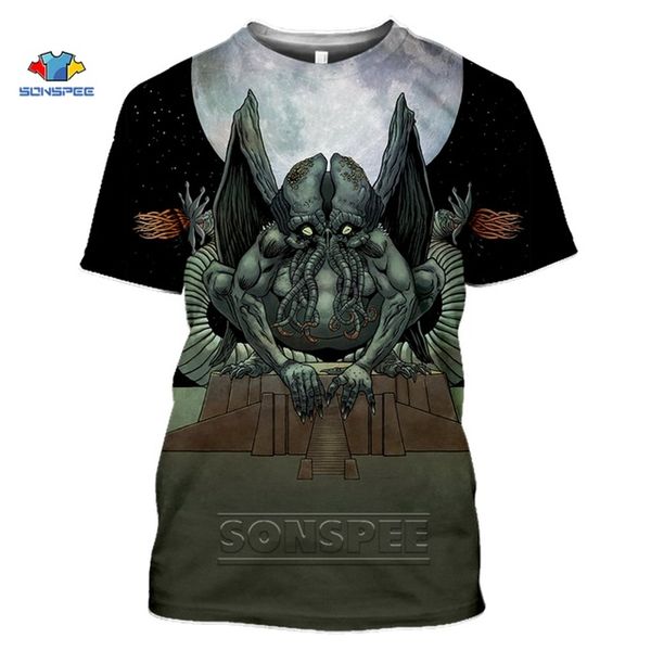 

cthulhu and lovecraft miskatonic men call of cthulhu crewneck 3d print shirts harajuku graphic anime men clothing