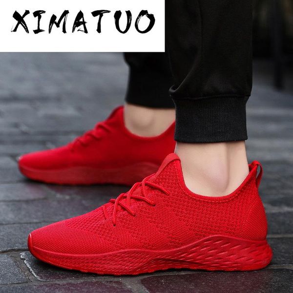 

breathable men sneakers male tenis red black men casual shoes 2020 fashion non-slip mesh shoes summer new
