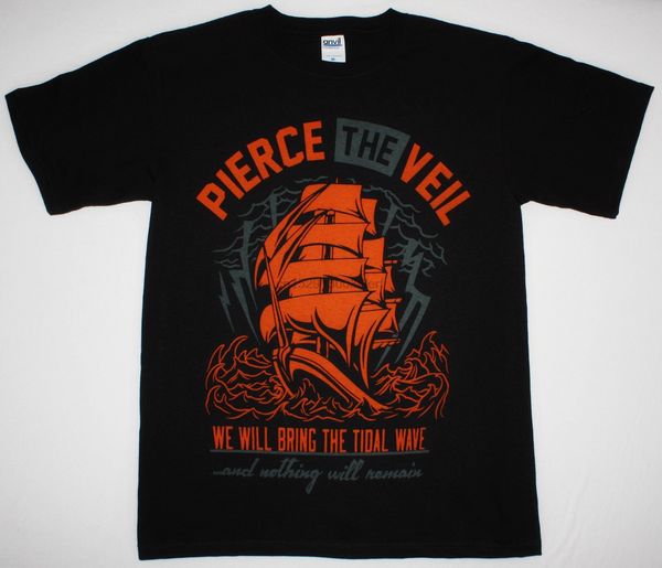 

pierce the veil ship sleeping with sirens of mice men new black t shirt