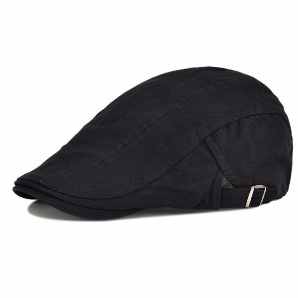 

berets duckbill autumn classic summer cotton caps for men casual peaked flat ivy cap solid hats casquette 012, Blue;gray