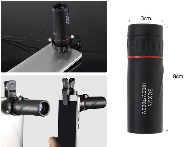 

30x25 hd optical monocular low night vision waterproof mini portable focus telescope zoomable 10x scope for travel hunting