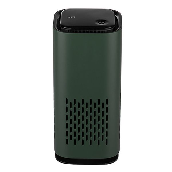 

usb air purifier portable mini night purifier for car office home(army green+white