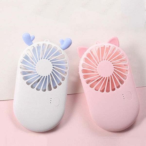 

cute portable mini fan handheld usb chargeable deskfans 3 mode adjustable summer cooler for outdoor travel office