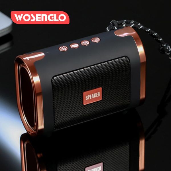 

new portable wireless speaker stereo sound box outdoor mp3 music loudspeaker support tf card fm hands-talk
