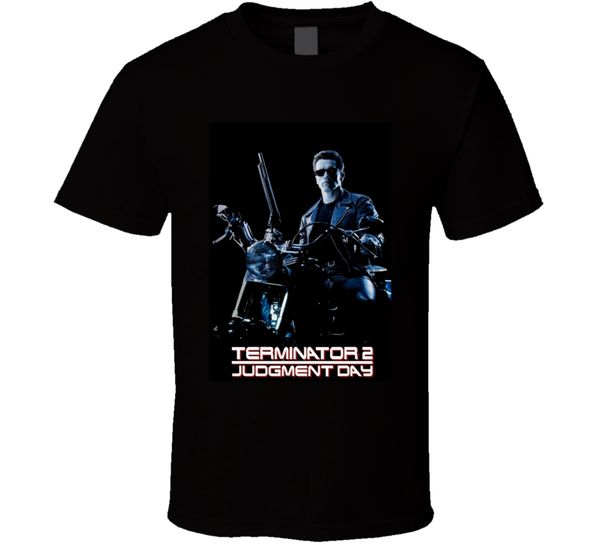 

новый терминатор 2 судный день лучший ретро плакат фильма мужская футболка размер s 2xl