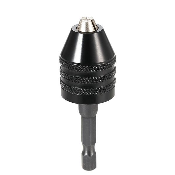 

0.6-8mm electric grinder keyless drill chuck + 6.35mm 1/4" hex shank universal drill bit converter screwdriver driver adaptor