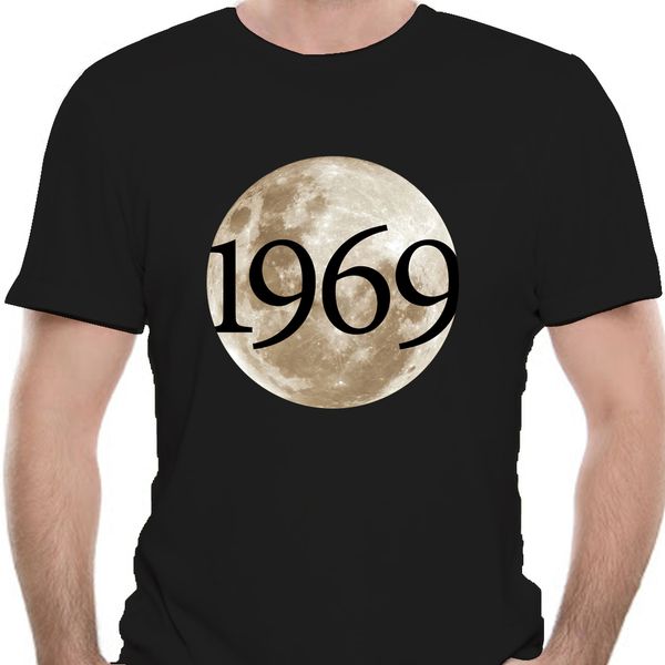 

50th anniversary apollo 11 1969 moon landing black t-shirt size m-3xl 0151j