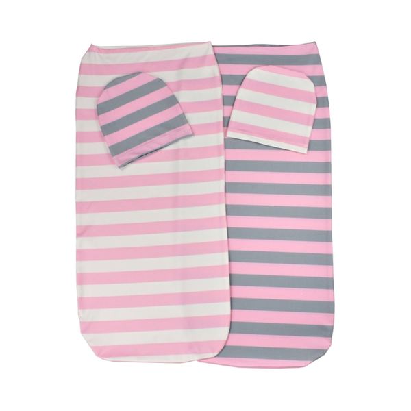 

newborn baby sleeping bag swaddle blanket sleeping swaddle muslin wrap+hat set b2qd