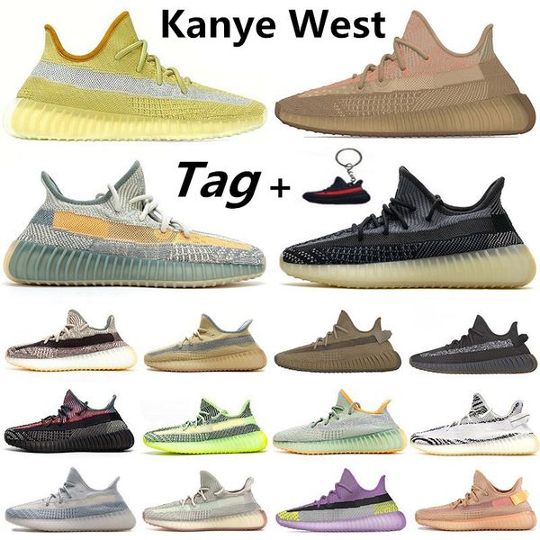 

kanye west eliada yecher asriel israfil oreo cinder linen zyon earth reflective zebra running shoes men women sneakers trainers