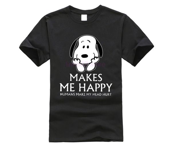 

sno opy makes me happy humans make my head hurt shirts