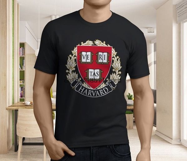 

новый популярный гарвардский университет mens black t-shirt размер s-3xl