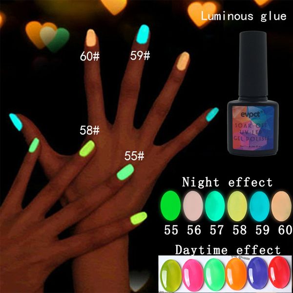 

luminous gel nail polish glow in the dark gel varnish soak off uv color nail polish fluorescent luminous neon lacquer