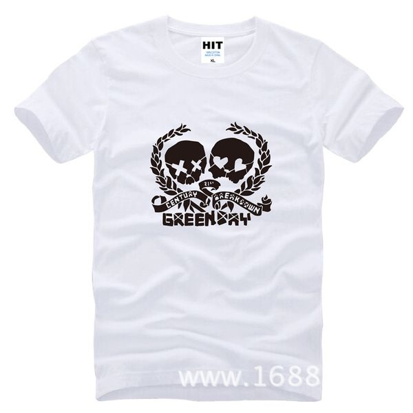 

green day punk rock printed men's t-shirt t shirt for men 2015 new short sleeve o neck cotton casual tee camisetas masculina