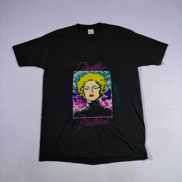 

t shirt reprint untru vintage 1990 dick tracy madonna breathless 90's rare s3xl