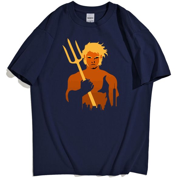 

dc comics superhero aquaman men t shirts solid color short sleeve thin tee shirt for mens solid color male t-shirt