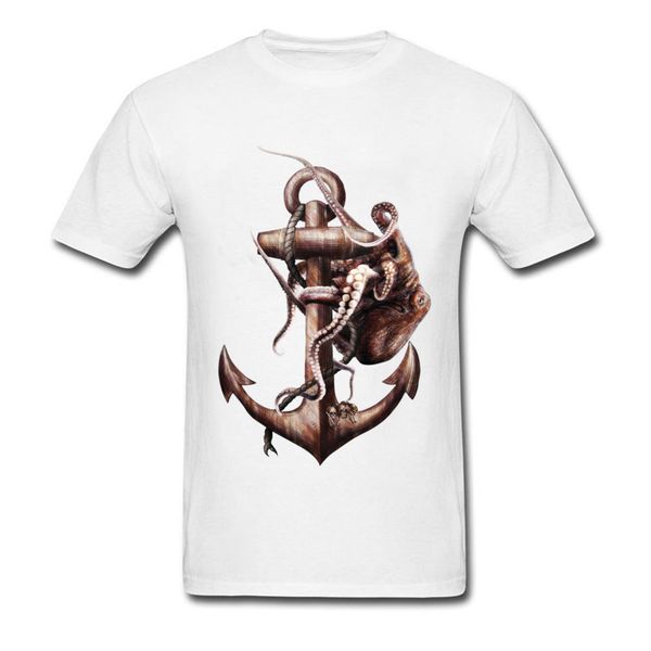 

give life back to the sea 2018 men t-shirt punk ocs painting cool white t shirt cartoon skull vintage tee