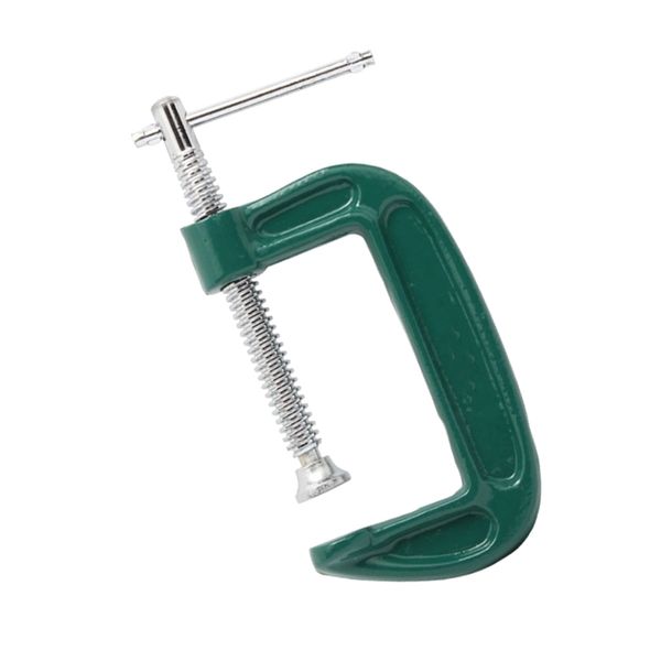 

heavy duty c clamp g clamp iron frame with steel spindle & handle