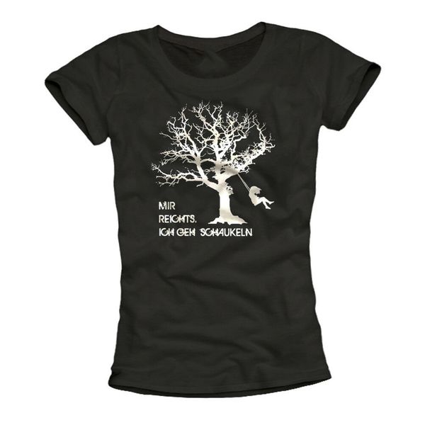 

funny german quotes womens t-shirt with swing design - geek humor girl tee style round tee shirt