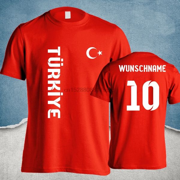 

t-shirt 2020 fashion men turkey turkiye t-shirt jersey look team name &amp nr 2020 footballer casual tee