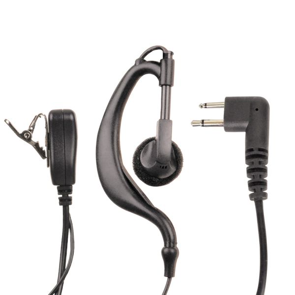 Earhook tipo fone de ouvido microfone headset ptt para motorola dois way rádio walkie talkie cp040 cp125 cp140 cp180 cp185 cp300 m plug